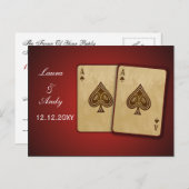 Carte Vegas Wedding rsvp (Devant / Derrière)