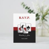 Carte Vegas Wedding rsvp (Debout devant)