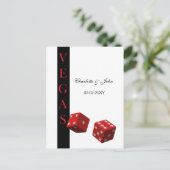 Carte Vegas Wedding rsvp (Debout devant)