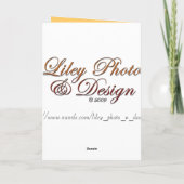 Carte végétarienne de thanksgiving de Tucker (Dos)