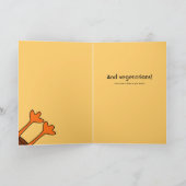 Carte végétarienne de thanksgiving de Tucker (Intérieur)