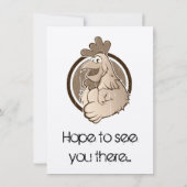 Carte végétarienne d'invitation (Dos)