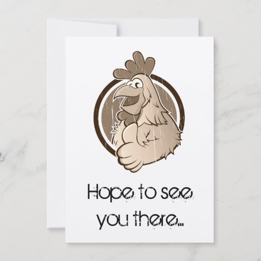 Carte végétarienne d'invitation (Dos)