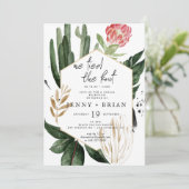 Carte Végétation estivale glamour | Réception de mariage (Debout devant)