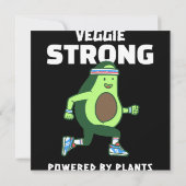 Carte Veggie Strong, Alimenté par les plantes (Dos)