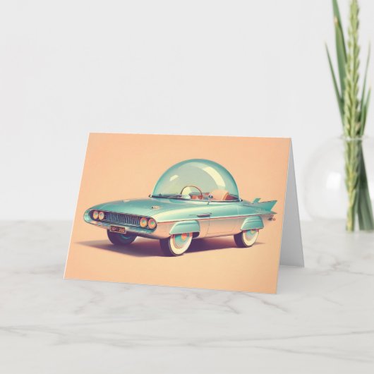 Carte Véhicule à bulle atomique futuriste (Devant)