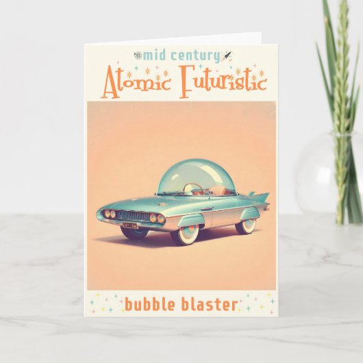 Carte Véhicule à bulle atomique futuriste (Devant)
