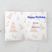 Carte Véhicule de construction routière 2e anniversaire (Intérieur)