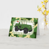 Carte Véhicule militaire (Fleur jaune)