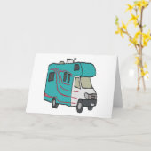 Carte Véhicule récréatif RV (Fleur jaune)