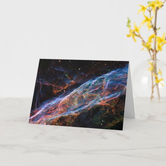 Carte Veil Nebula Supernova Reste Télescope Hubble (Fleur jaune)