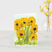 Carte Veiller sur toi (Fleur jaune)