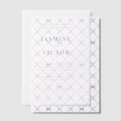 Carte Vellum Formelle Frosted Faire-part de mariag (Décalage (Invitation))