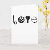 Carte VÉLO AMOUR RACING PIÈCES VÉLO Drôle VÉLO (Fleur jaune)