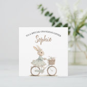Carte Vélo Bunny de Pâques pour Grandgirl (Debout devant)