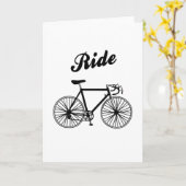 Carte Vélo Course Vélo Ride Cyclisme (Fleur jaune)
