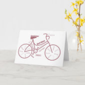 Carte Vélo, Cycle, Vélo, Mots Motivationnels (Fleur jaune)