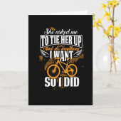 Carte Vélo Cyclisme Drôle Amusement Humour Promenade (Fleur jaune)