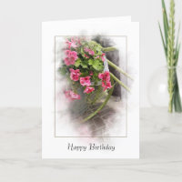 Vélo D'Anniversaire Avec Geraniums