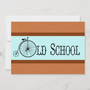 Carte Vélo de la vieille école Penny Farthing
