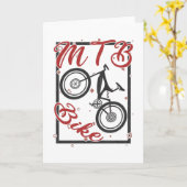 Carte Vélo de montagne cadeau vélo (Fleur jaune)