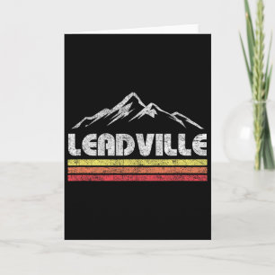Carte Vélo de montagne rétro Vintage Leadville Colorado 