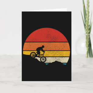 Carte Vélo de Montagne Vintage Rétro VTT Cyclisme Mtb Bi