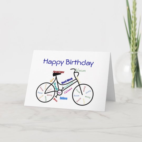 Carte Velo Drole D Anniversaire D Age Faisant Un Cycle Zazzle Be