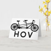 Carte Vélo HOV Tandem (Fleur jaune)