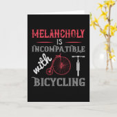 Carte Vélo - La mélancolie est incompatible (Fleur jaune)
