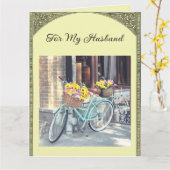 Carte Vélo modifiable et fleurs (Fleur jaune)