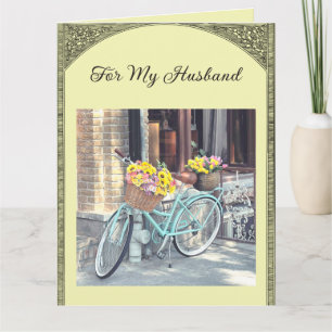 Carte Vélo modifiable et fleurs