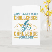 Carte Vélo - Ne limitez pas vos défis (Fleur jaune)