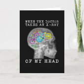 Carte Vélo Quand Le Médecin Prend Un Rayon X De Ma Tête (Devant)