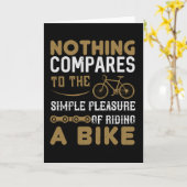 Carte Vélo - Rien ne compare monter à vélo (Fleur jaune)