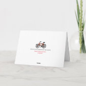 Carte Vélo rouge Bonne Retraite (Dos)