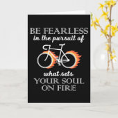 Carte Vélo Soyez Sans Crainte Dans La Poursuite De Ce Qu (Fleur jaune)