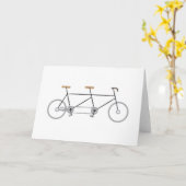 Carte Vélo tandem (Fleur jaune)