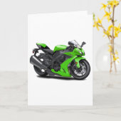 Carte Vélo vert Ninja (Fleur jaune)