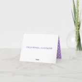 Carte Vélo violet (Dos)