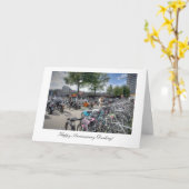 Carte Vélos de la Gare Centrale, Joyeux Anniversaire Ché (Fleur jaune)