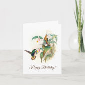 Carte Velours à queue cassée, Joyeux anniversaire (Devant)