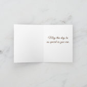 Carte Velours à queue cassée, Joyeux anniversaire (Intérieur)