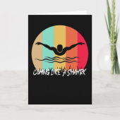 Carte Venant comme un requin - nageur rapide (Devant)