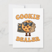Carte Vendeur de biscuits drôle de cuisson (Dos)