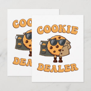 Carte Vendeur de biscuits drôle de cuisson