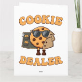 Carte Vendeur de biscuits drôle de cuisson (Dos)