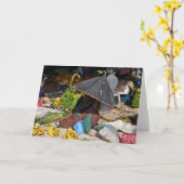 Carte Vendeur de fruits, Tamil Nadu (Fleur jaune)