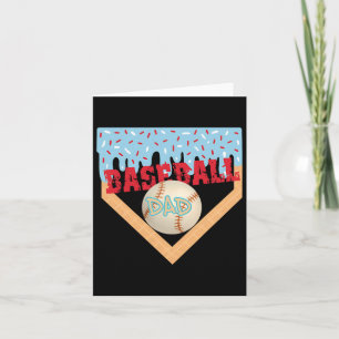 Carte Vendez Papa Home Plate Ice Cream Drip Fête des Pèr