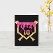 Carte Vendre 10 ans Anniversaire Drip 10e Anniversaire I (Fleur jaune)